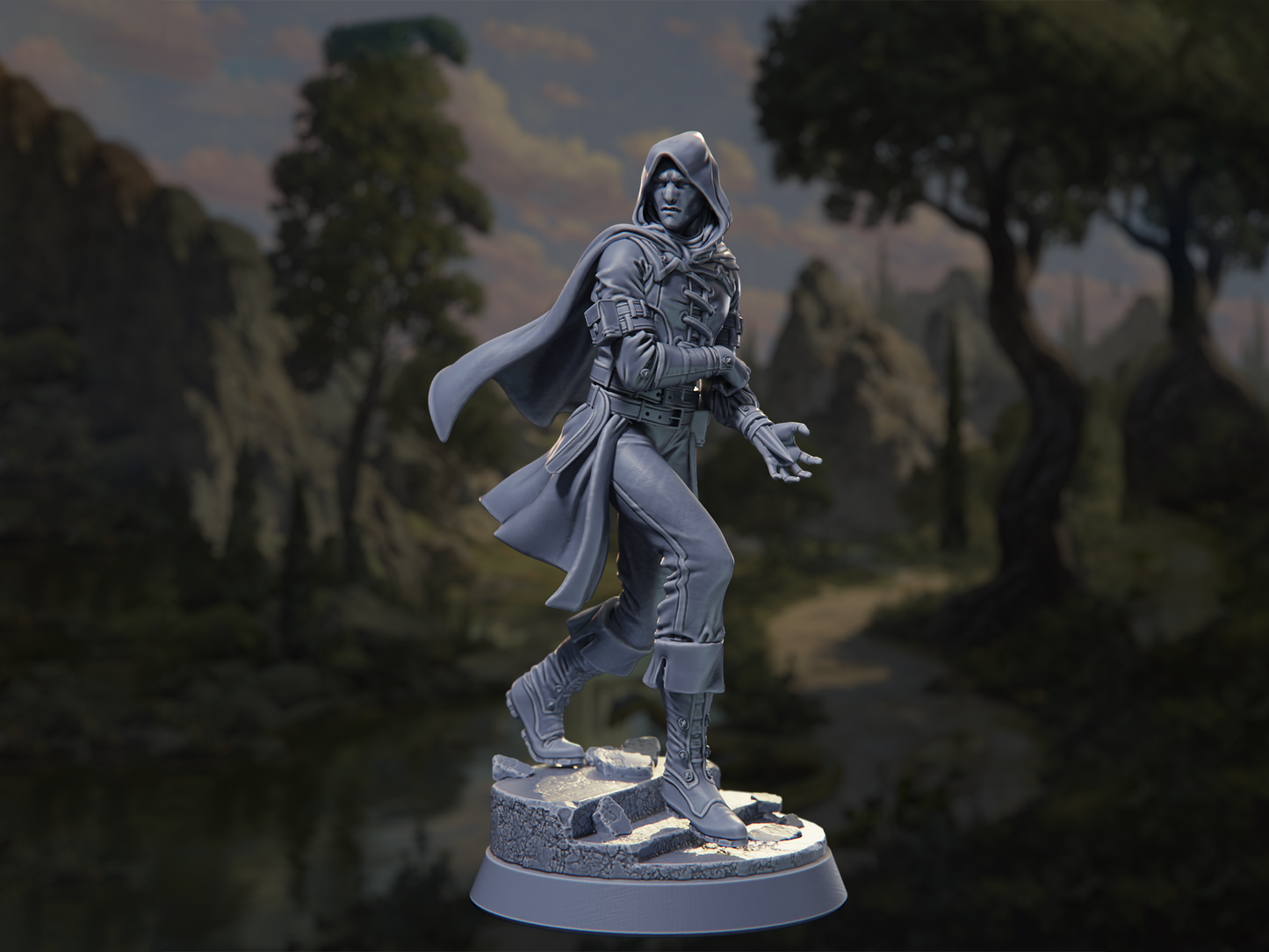 Yuan-Ti Infiltrator - In the Belly of the Serpent - Highly Detailed Resin 8k 3D Printed Miniature