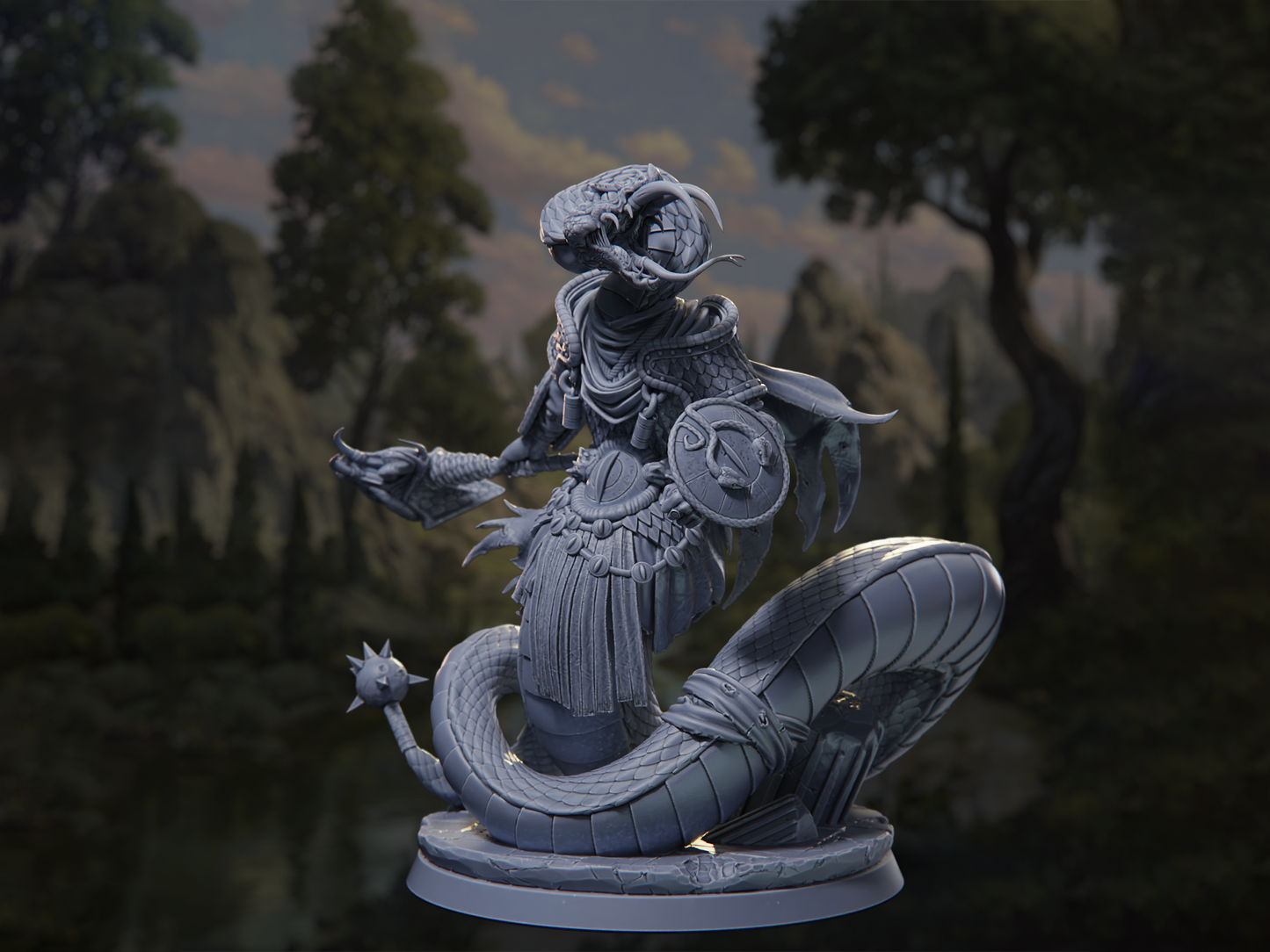 Abomination Commander - In the Belly of the Serpent - Highly Detailed Resin 8k 3D Printed Miniature