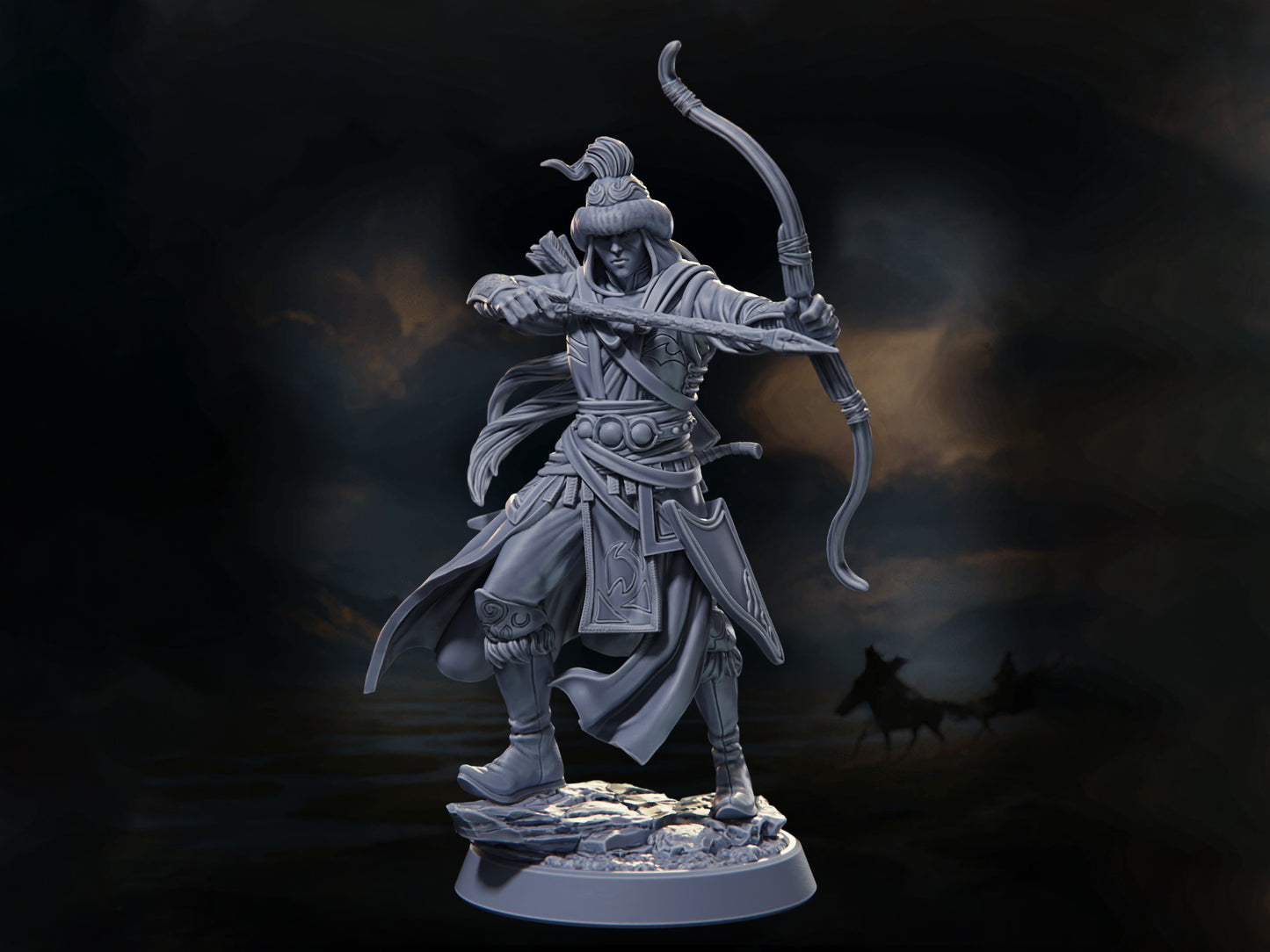 Ranger of the Steppes - Warriors of the Steppes - Highly Detailed Resin 8k 3D Printed Miniature
