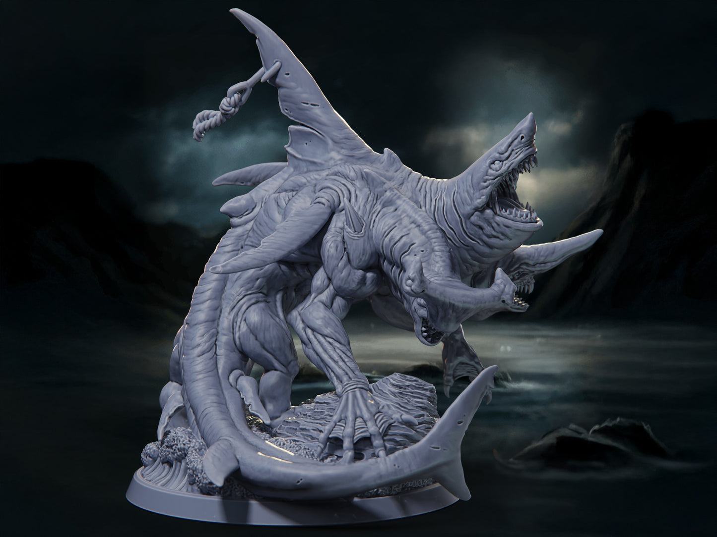Sharberus - The Azura Islands - Highly Detailed Resin 8k 3D Printed Miniature