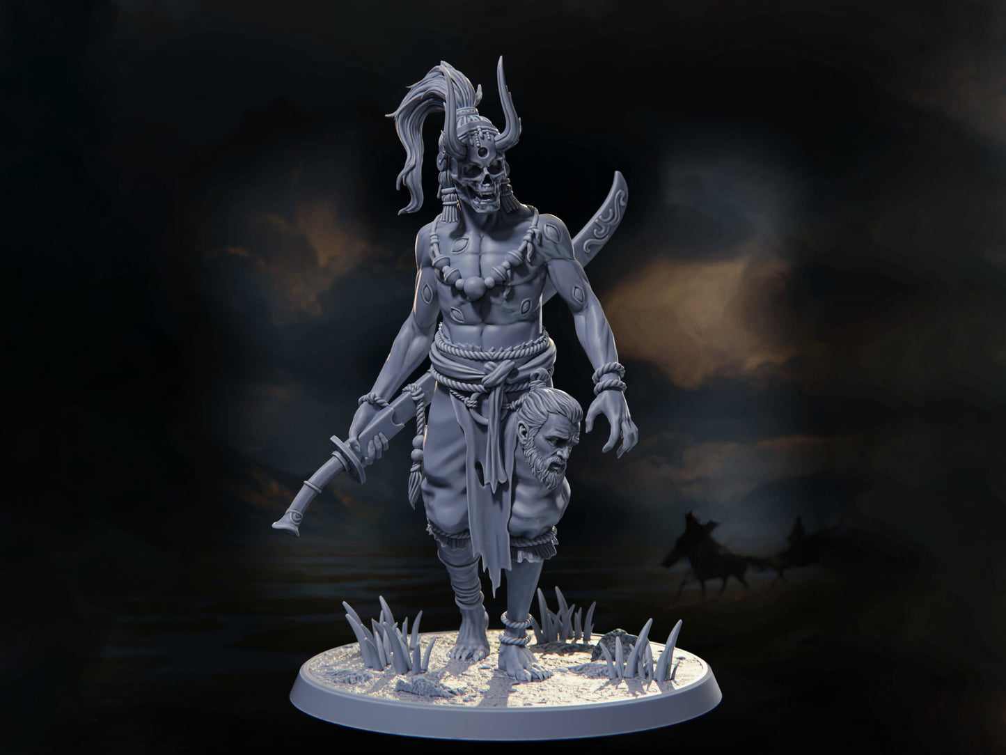 Steppen Demon - Warriors of the Steppes - Highly Detailed Resin 8k 3D Printed Miniature