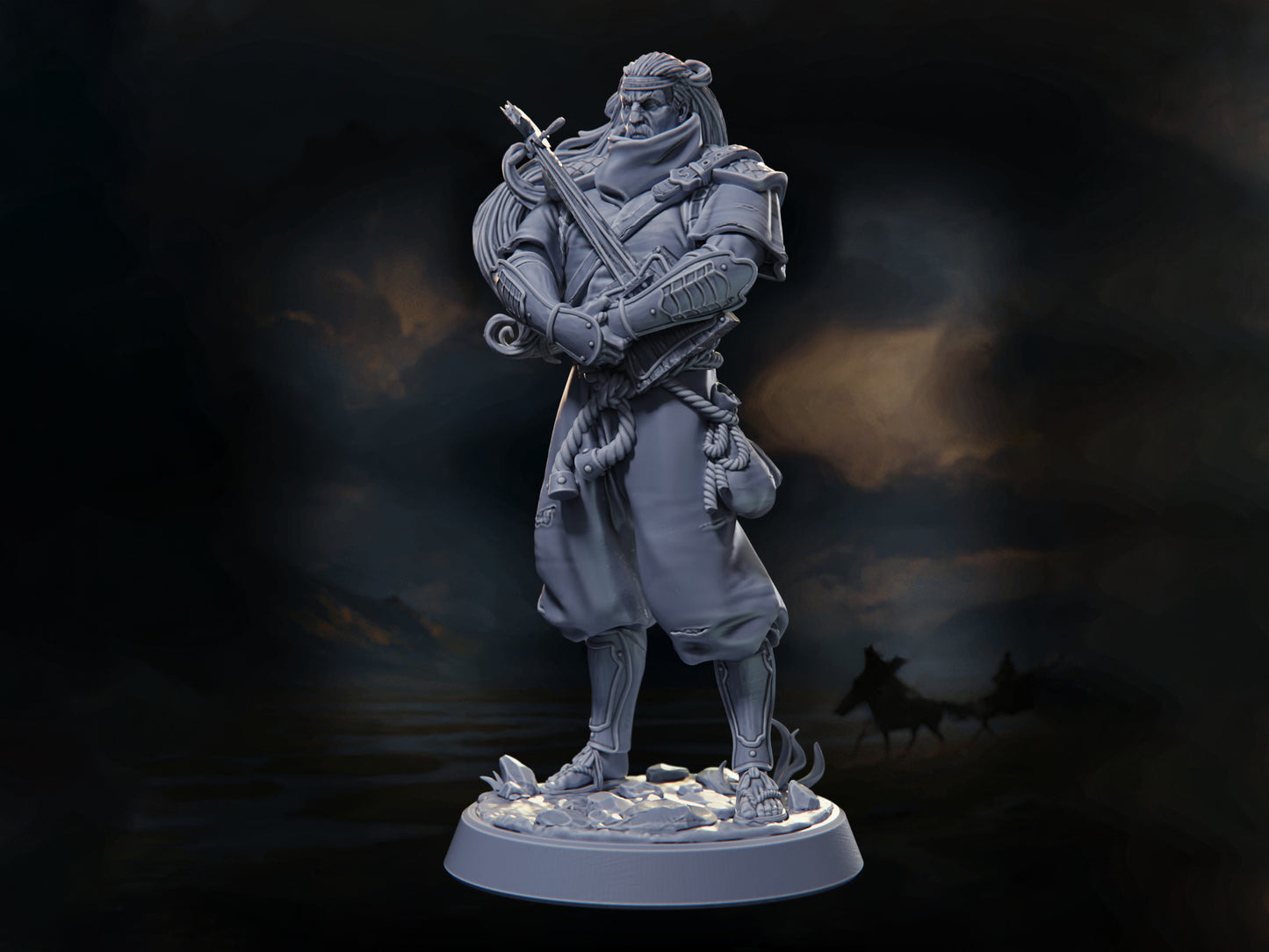 Yusugei, 'Storm-Singer' (HERO) - Warriors of the Steppes - Highly Detailed Resin 8k 3D Printed Miniature