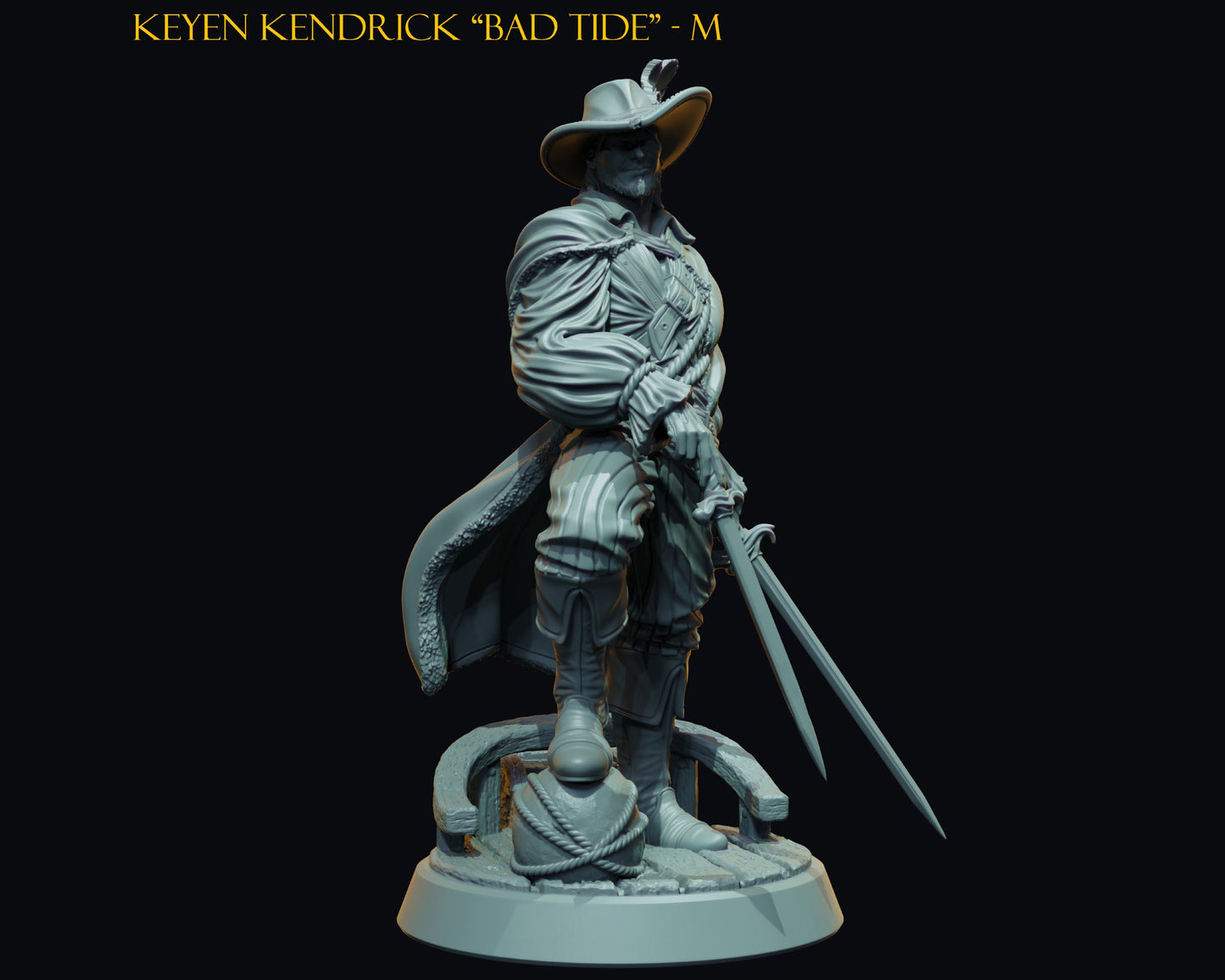 Heroes - Curse of the Drowned Crew - Highly Detailed Resin 3D Printed Miniature