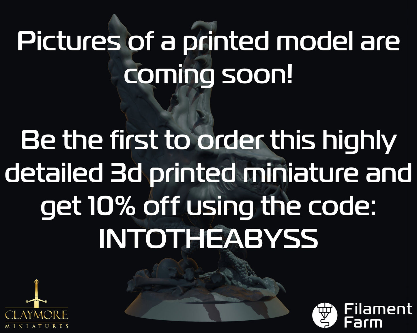 Abyssal Chicken - The Abyss Gazes Also - Highly Detailed Resin 3D Printed Miniature