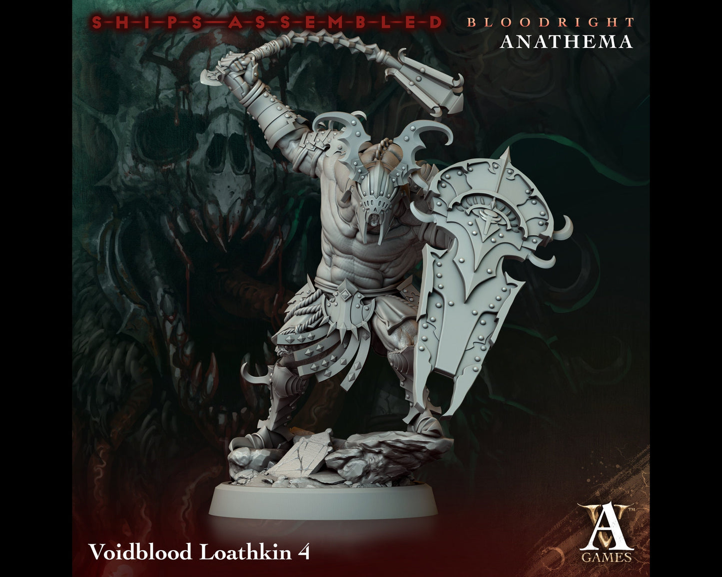 Loathkin 4 - Bloodright Anathema - Highly Detailed Resin 8k 3D Printed Miniature