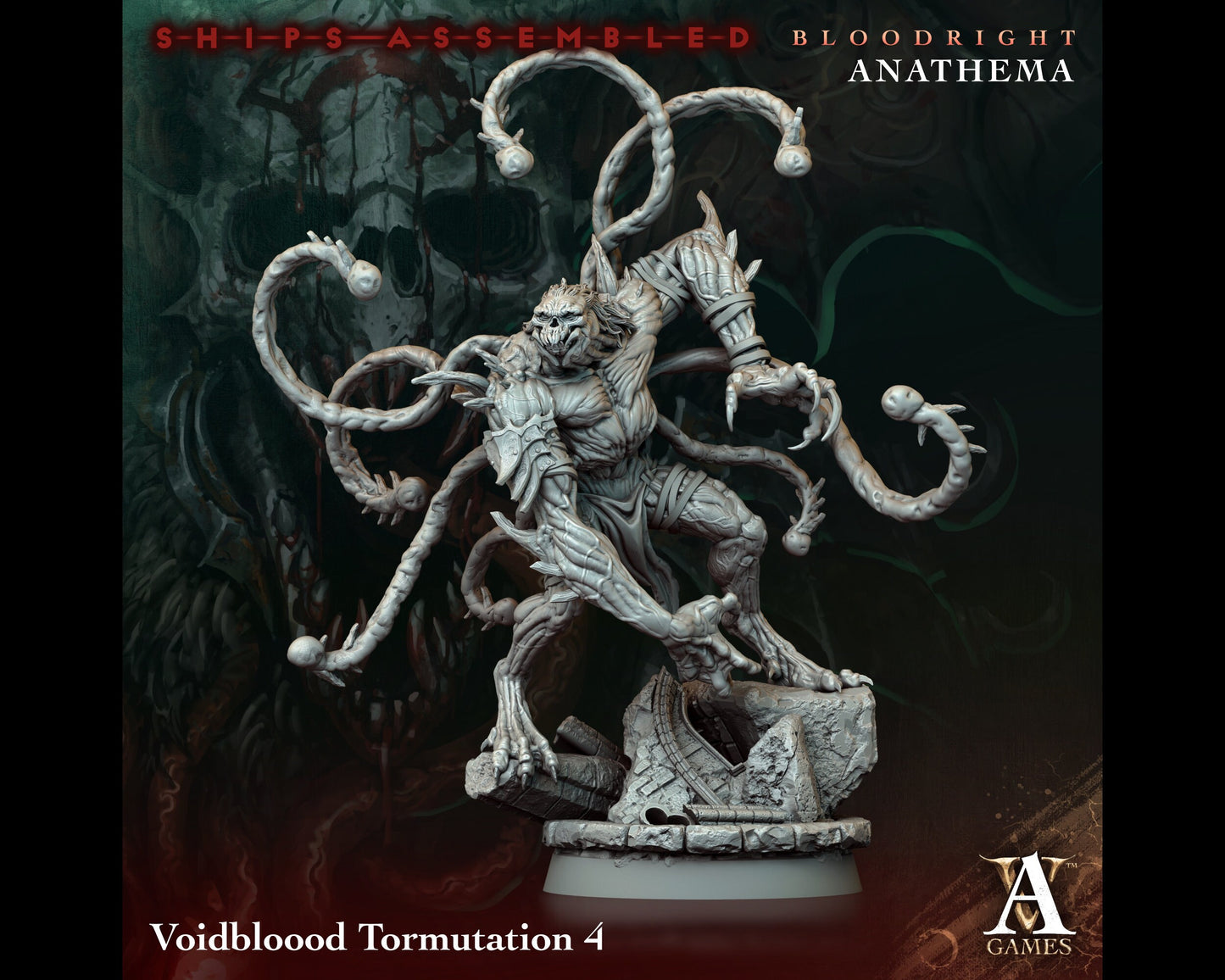 Tormutation 4 - Bloodright Anathema - Highly Detailed Resin 8k 3D Printed Miniature