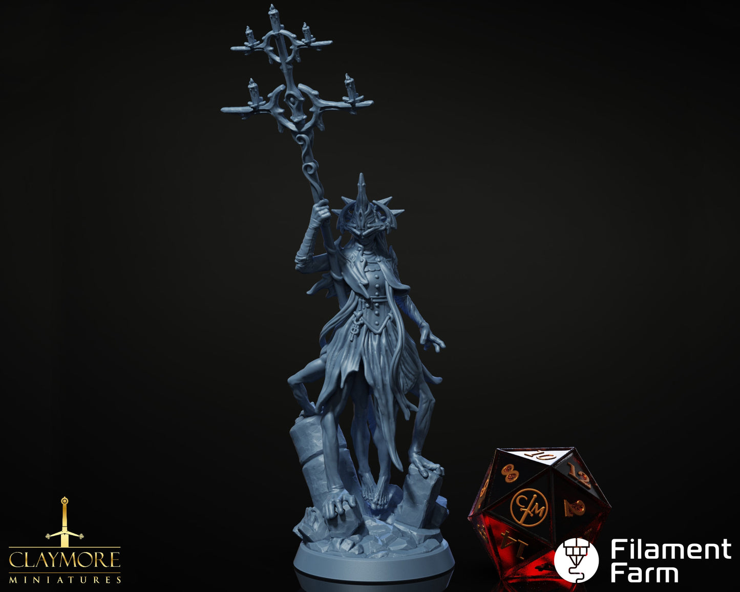 Mortis Umbra Priestess - Aftermath - Highly Detailed Resin 8k 3D Printed Miniature