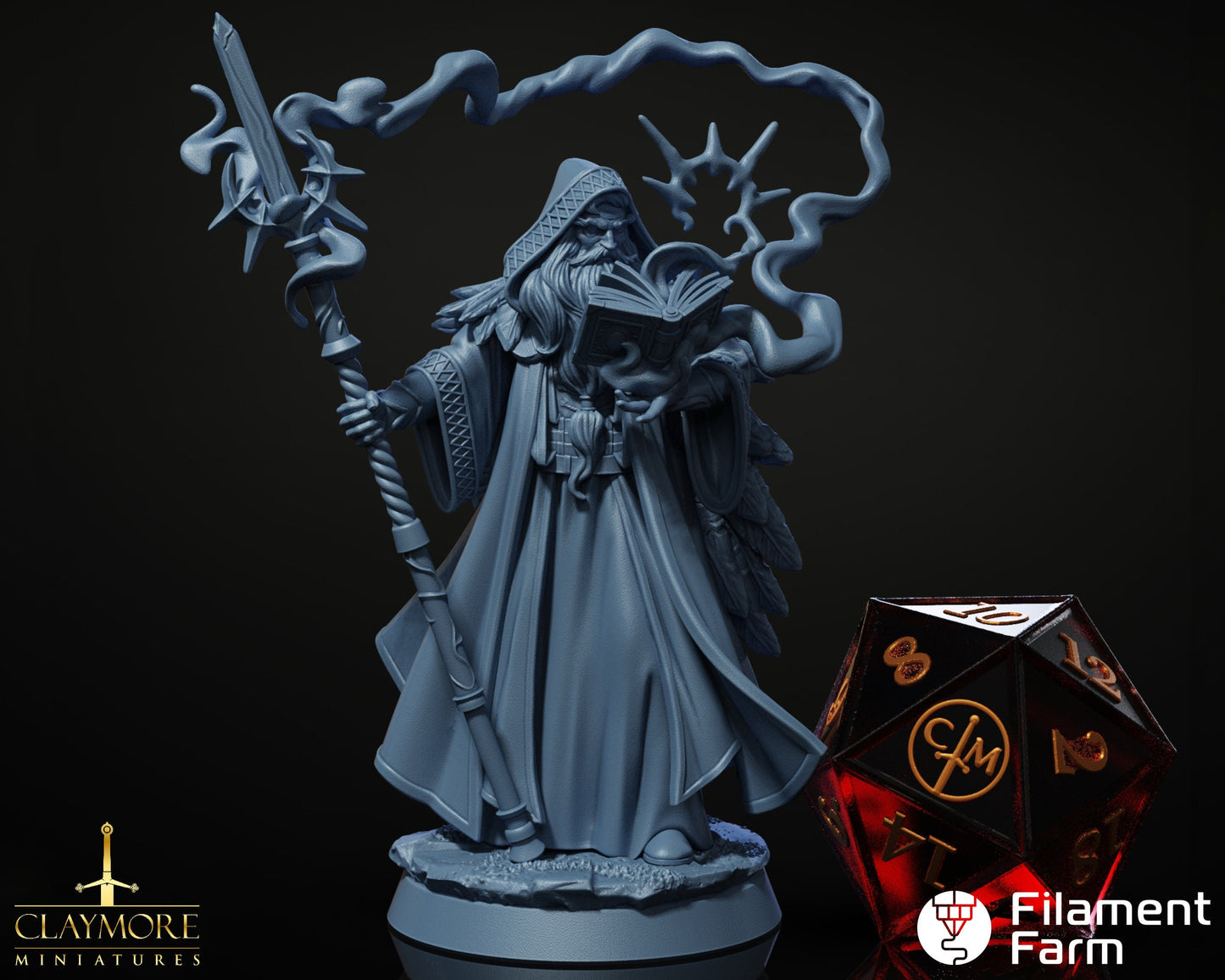 Eamon, The Wanderer - Wizard - Aftermath - Highly Detailed Resin 8k 3D Printed Miniature