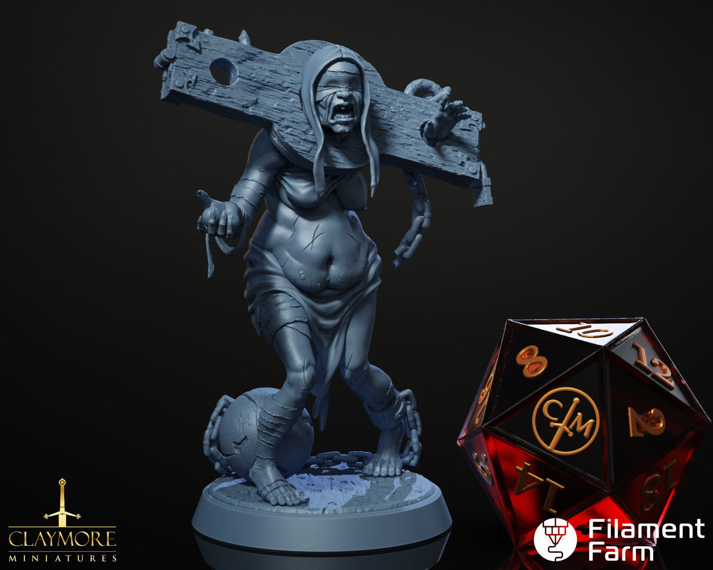 The Gazing Prophetess - Asylum of Nightmares - Highly Detailed Resin 8k 3D Printed Miniature