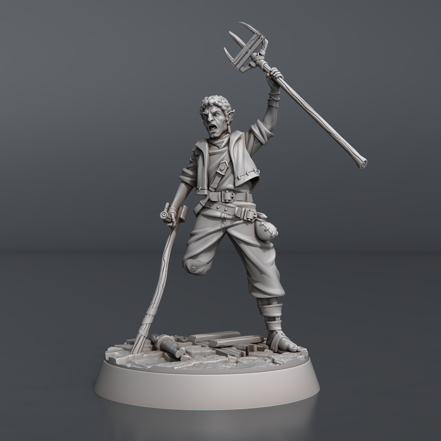 Town Riot Set- Highly Detailed Resin 8k 3D Printed Miniature