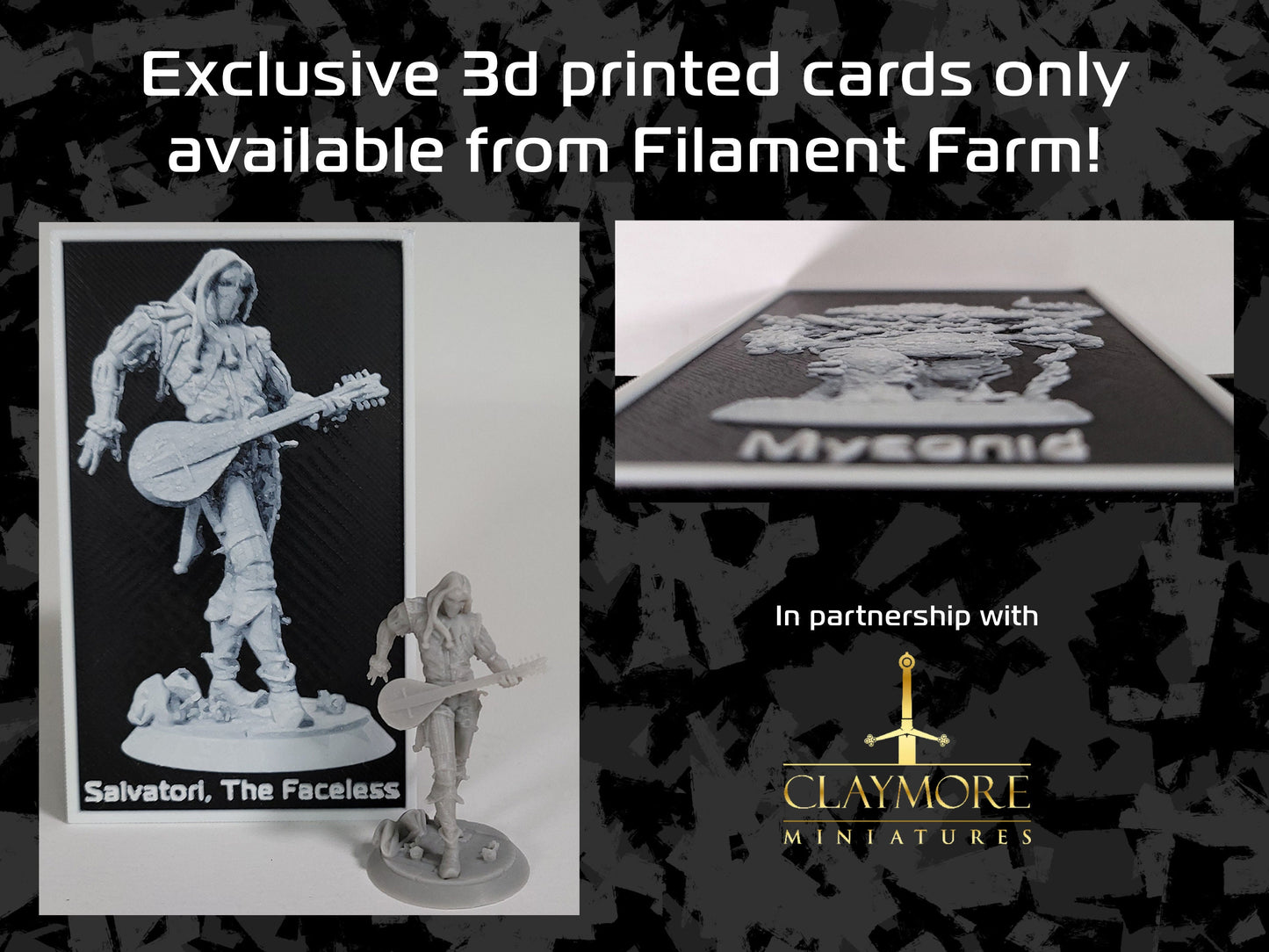 Salvatori The Faceless, Bard - Whispers in the Swamp - Highly Detailed Resin 8k 3D Printed Miniature