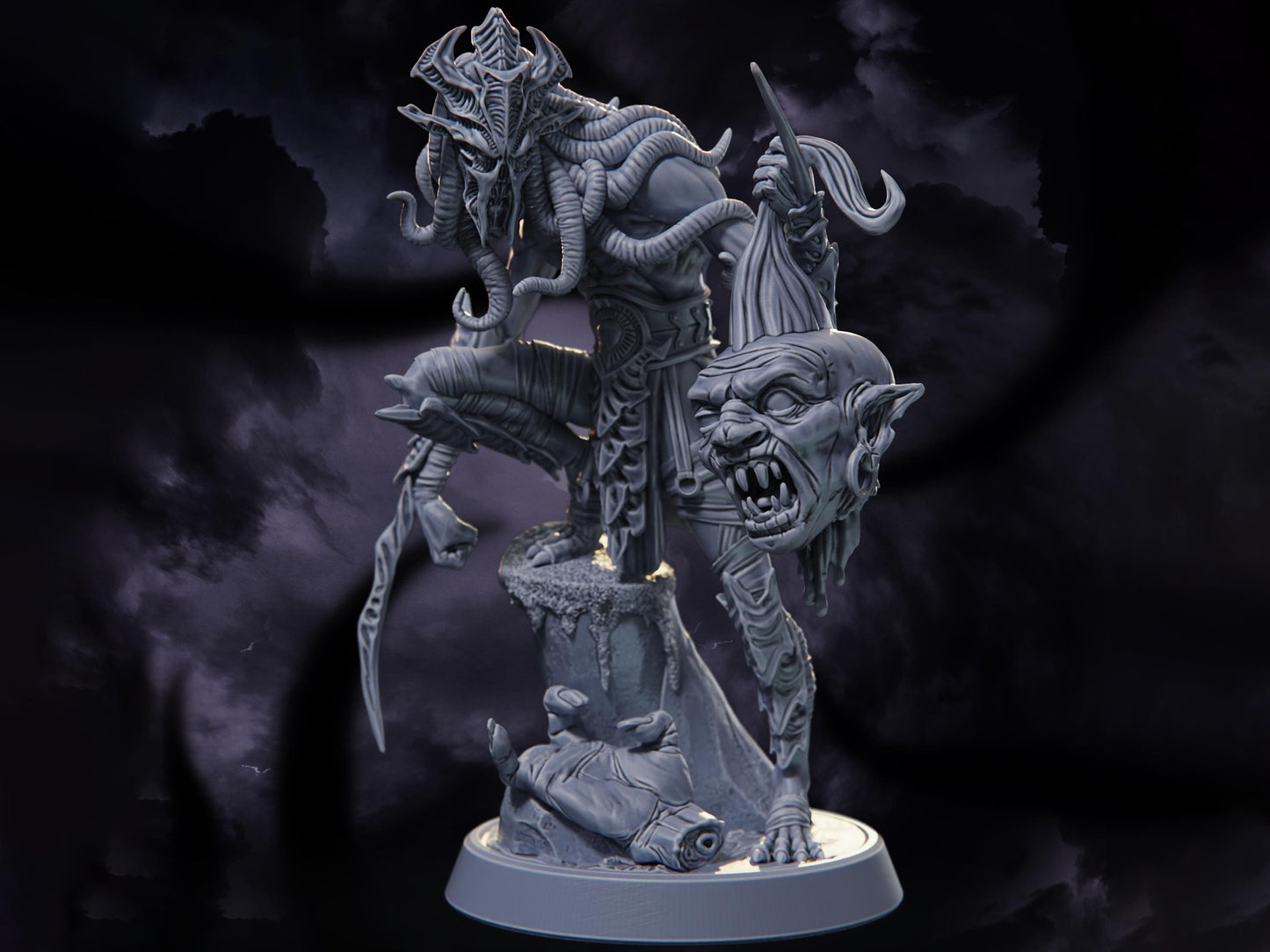 Void Stalker - Nightmares of the Far Realm - Highly Detailed Resin 8k 3D Printed Miniature