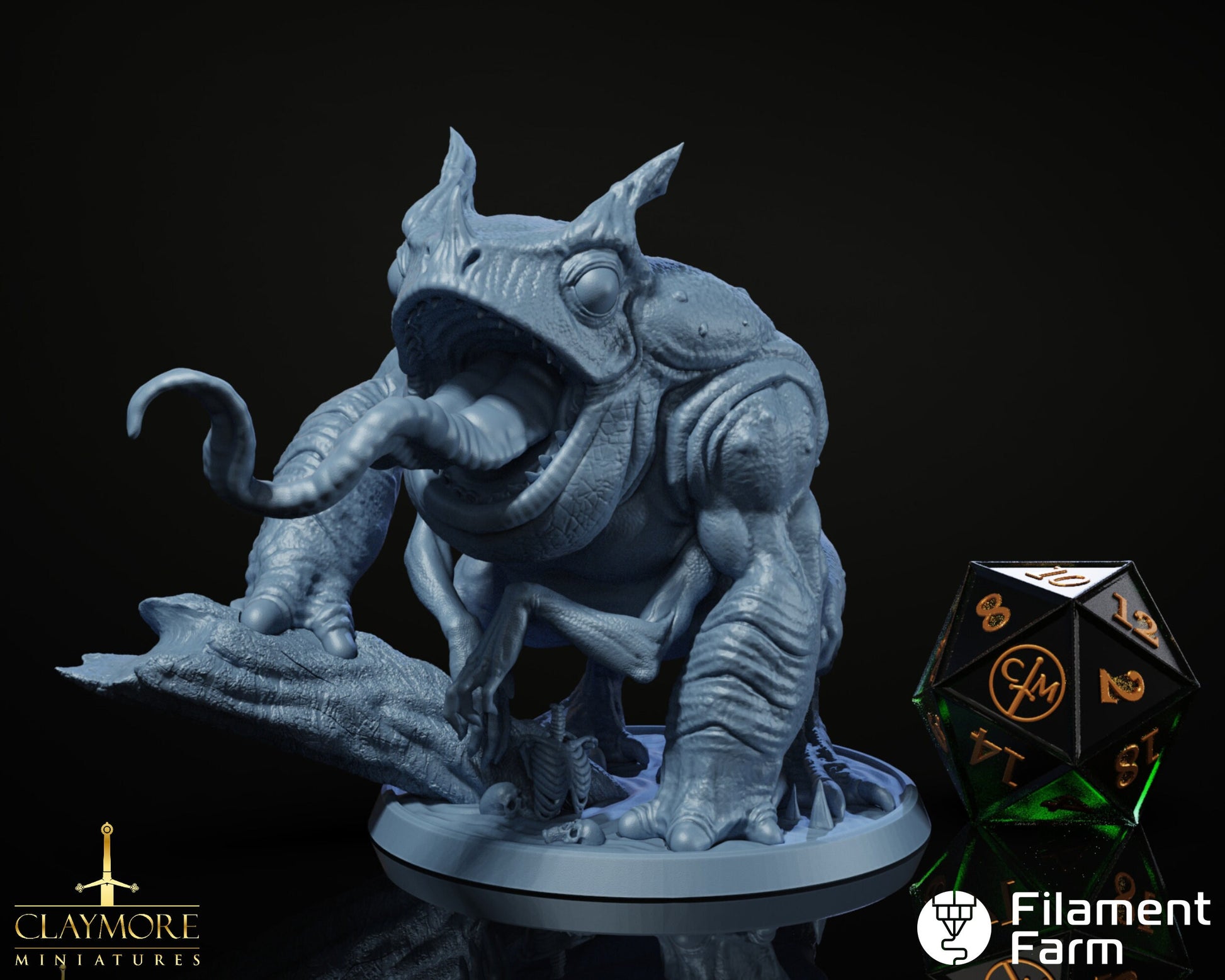 Pullotoad - Return to the Whispering Swamps - Highly Detailed Resin 8k 3D Printed Miniature