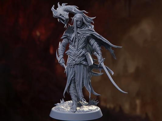 The Moon Blade - A Clutch of Hope - Highly Detailed Resin 8k 3D Printed Miniature