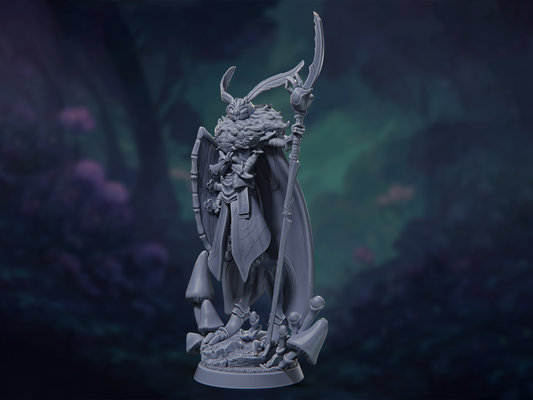 Mothfolk Soldier - The Silk Dynasty - Highly Detailed Resin 8k 3D Printed Miniature