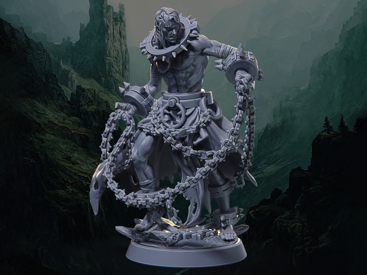 The Exiled - The Blackspire Peak - Highly Detailed Resin 8k 3D Printed Miniature