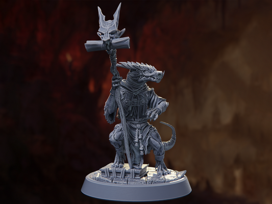 Kobold Sorcerer - A Clutch of Hope - Highly Detailed Resin 8k 3D Printed Miniature