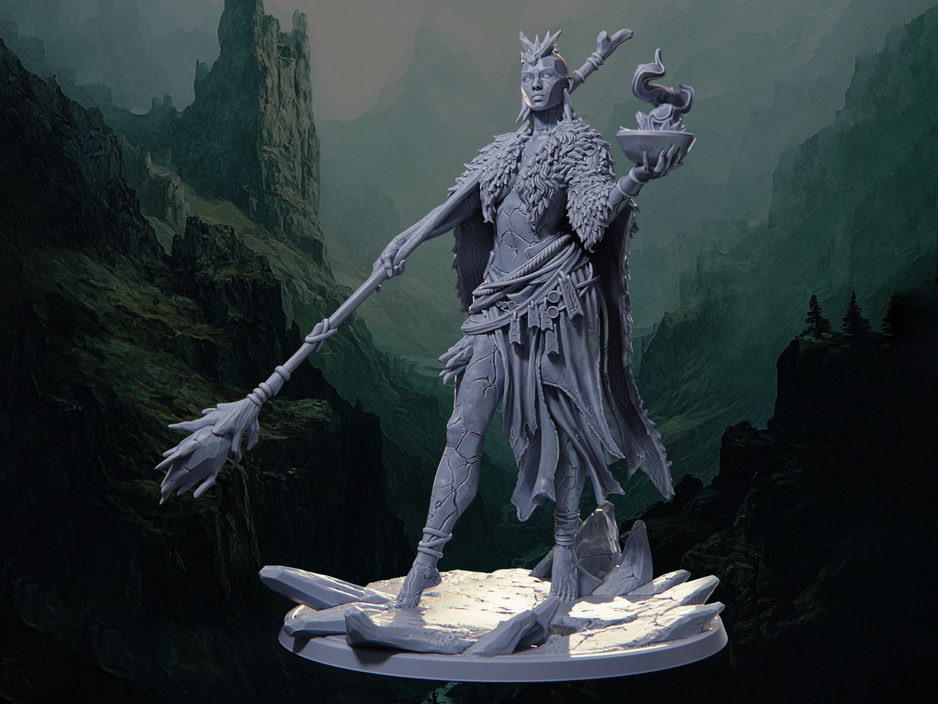 Stone Giant Shaman - The Blackspire Peak - Highly Detailed Resin 8k 3D ...