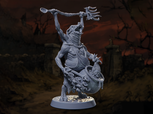 Swinefolk Cook - Horrors of the Old Road - Highly Detailed Resin 8k 3D Printed Miniature
