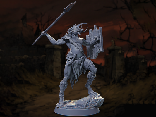 Swine Skirmisher - Horrors of the Old Road - Highly Detailed Resin 8k 3D Printed Miniature
