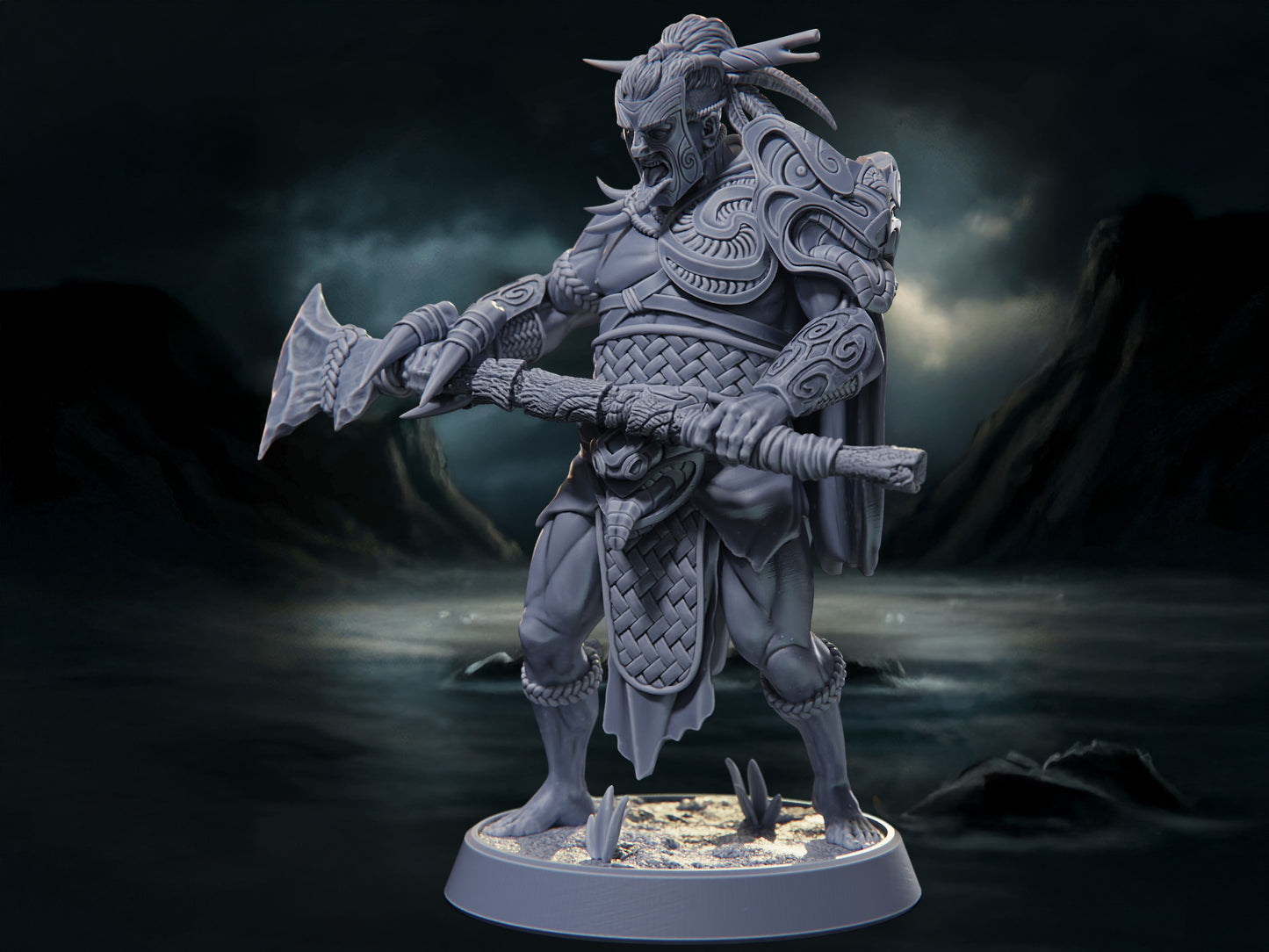 Arikahu - The Azura Islands - Highly Detailed Resin 8k 3D Printed Miniature