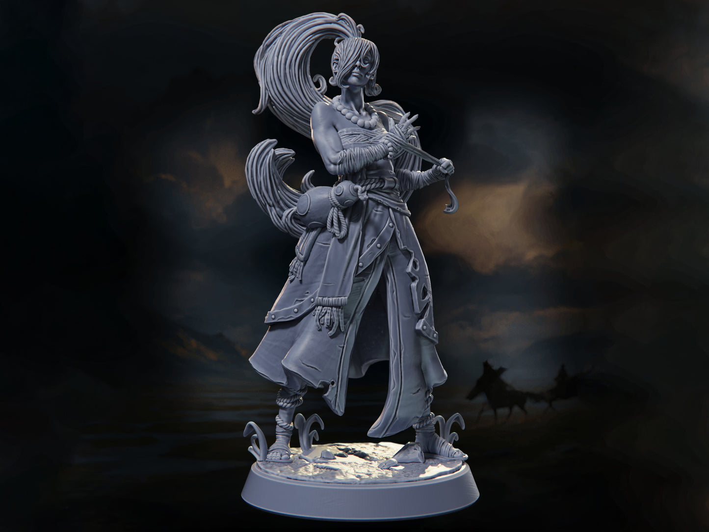 Esugen 'Thunder-Hand' (HERO) - Warriors of the Steppes - Highly Detailed Resin 8k 3D Printed Miniature