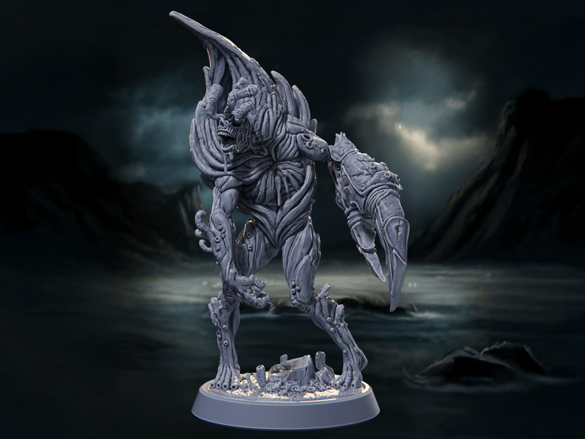 Reef Spawn - The Azura Islands - Highly Detailed Resin 8k 3D Printed Miniature