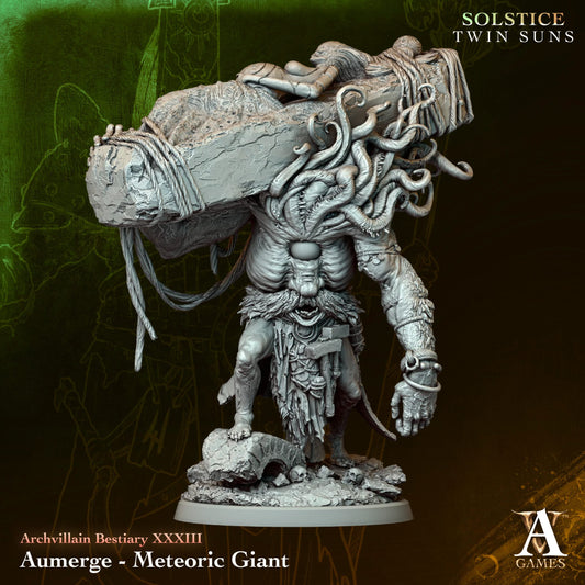 Aumerge - Meteoric Giant - Twin Suns - Highly Detailed Resin 8k 3D Printed Miniature