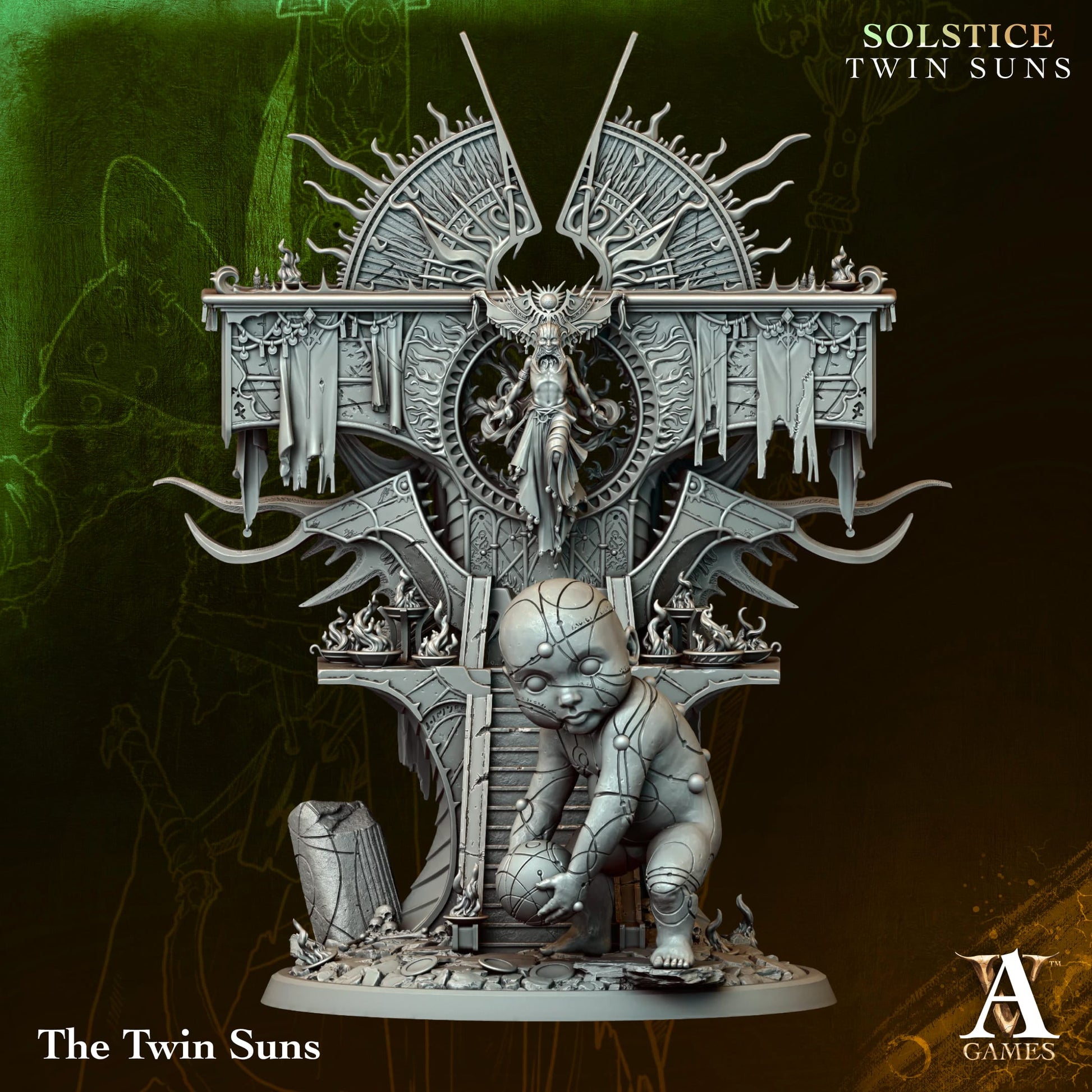 Twin Suns - Twin Suns - Highly Detailed Resin 8k 3D Printed Miniature