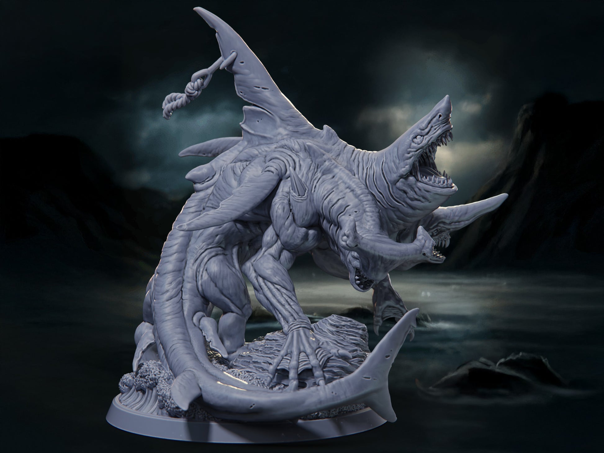 Sharberus - The Azura Islands - Highly Detailed Resin 8k 3D Printed Miniature