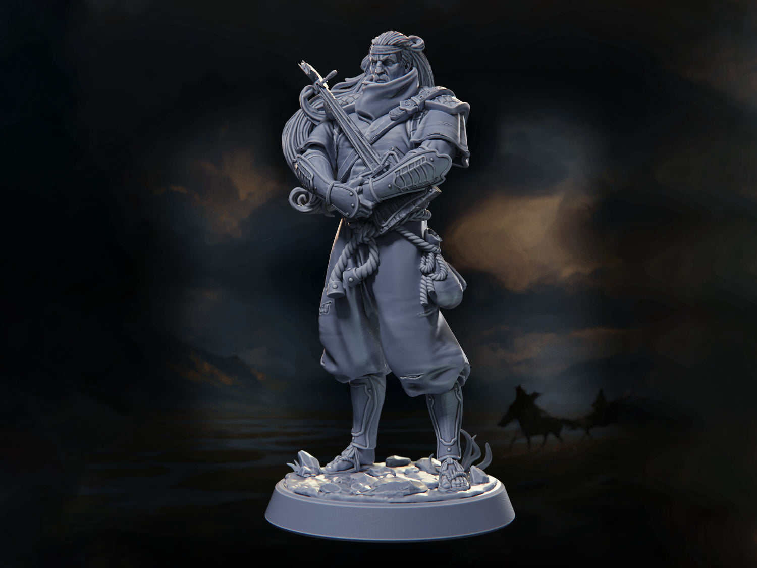 Yusugei, 'Storm-Singer' (HERO) - Warriors of the Steppes - Highly Detailed Resin 8k 3D Printed Miniature