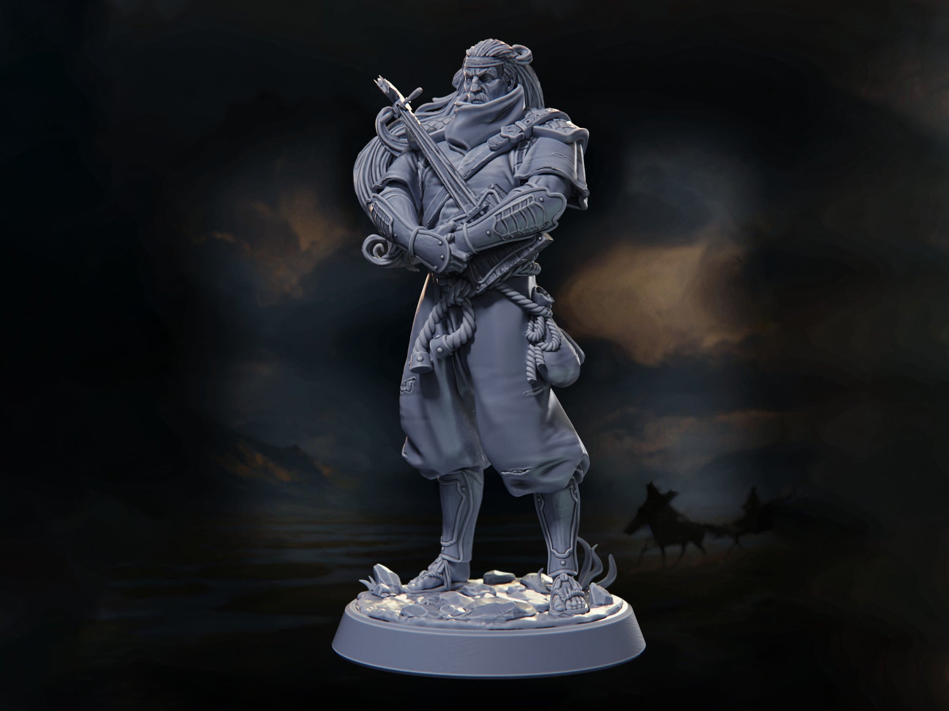 Yusugei, 'Storm-Singer' (HERO) - Warriors of the Steppes - Highly Detailed Resin 8k 3D Printed Miniature
