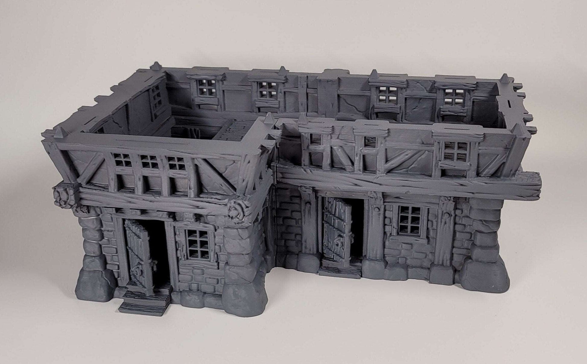 Large 2 Story Inn (DIY or Finished) - Playable D&D Terrain/Scenery (City of Firwood)