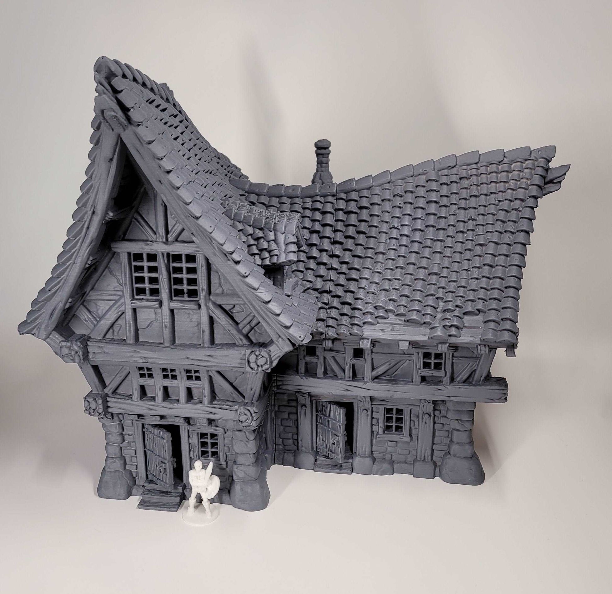 Large 2 Story Inn (DIY or Finished) - Playable D&D Terrain/Scenery (City of Firwood)