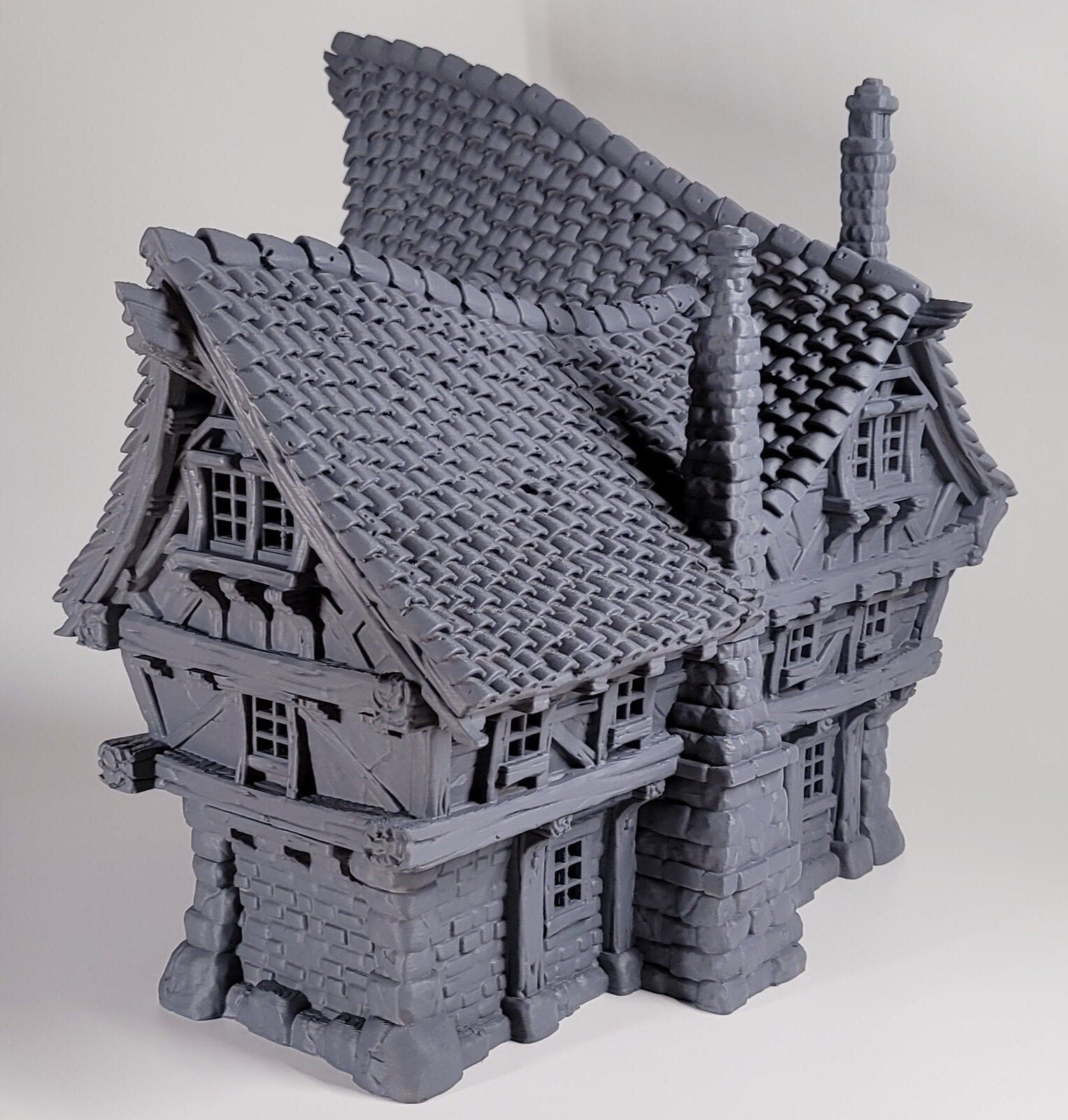 Large 2 Story Inn (DIY or Finished) - Playable D&D Terrain/Scenery (City of Firwood)