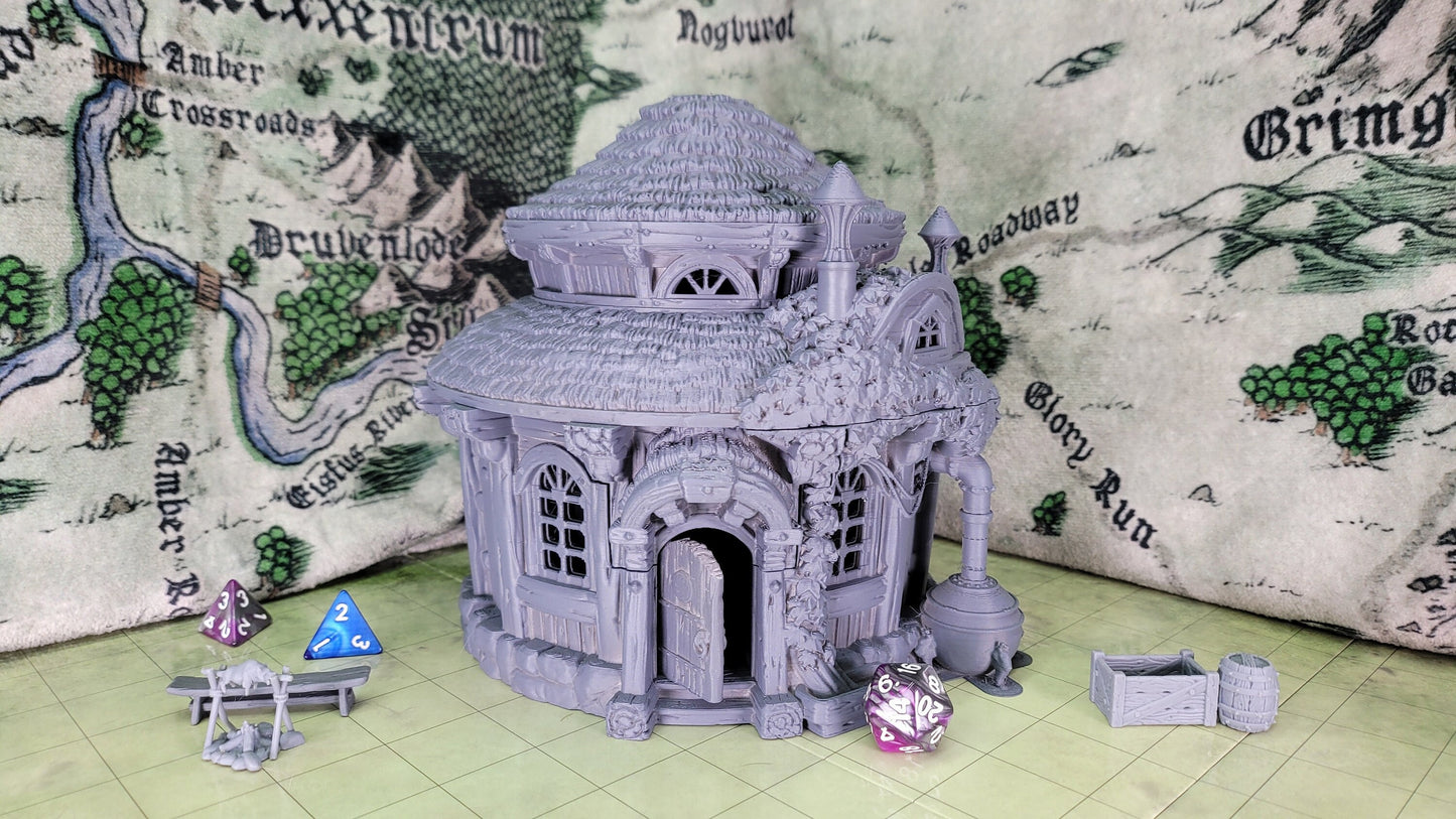 Witch/Alchemist/Druid Hut - City of Firwood - Playable D&D Terrain/Scenery