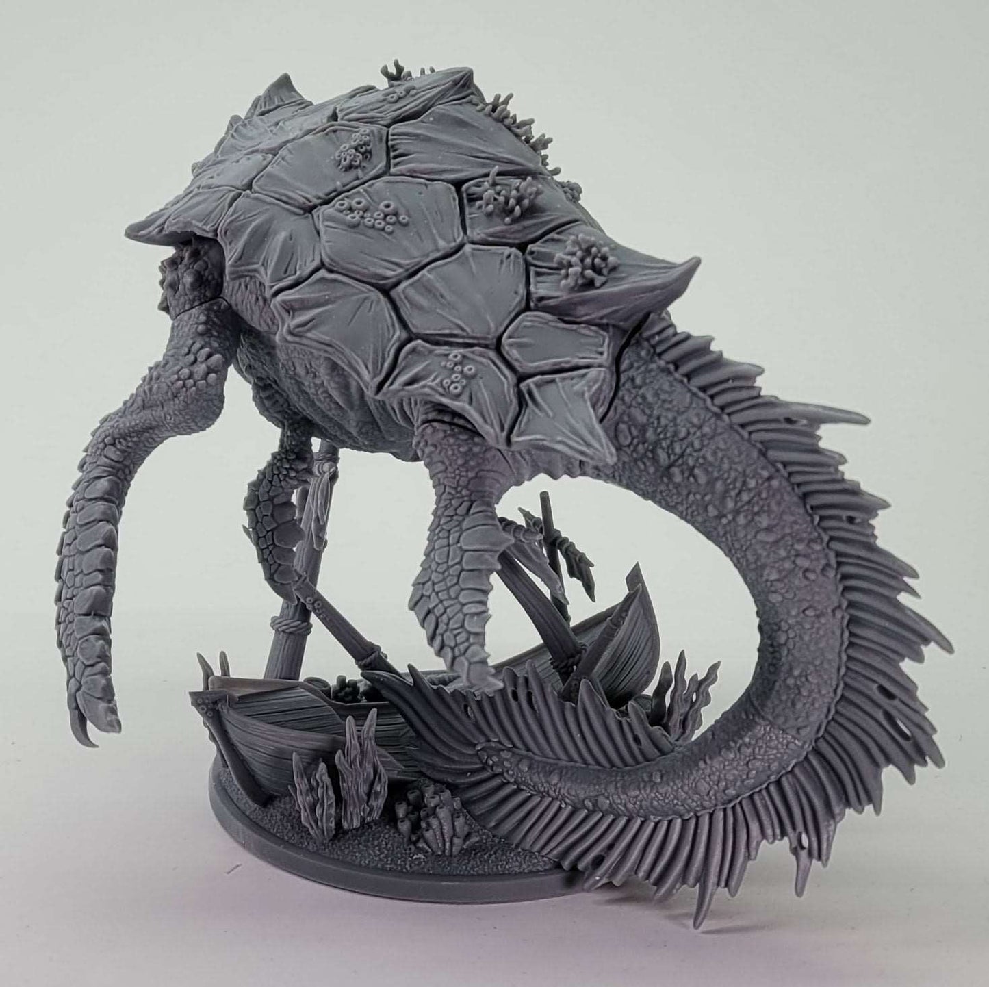 Dragon Turtle - Highly Detailed Resin 3D Printed Miniature