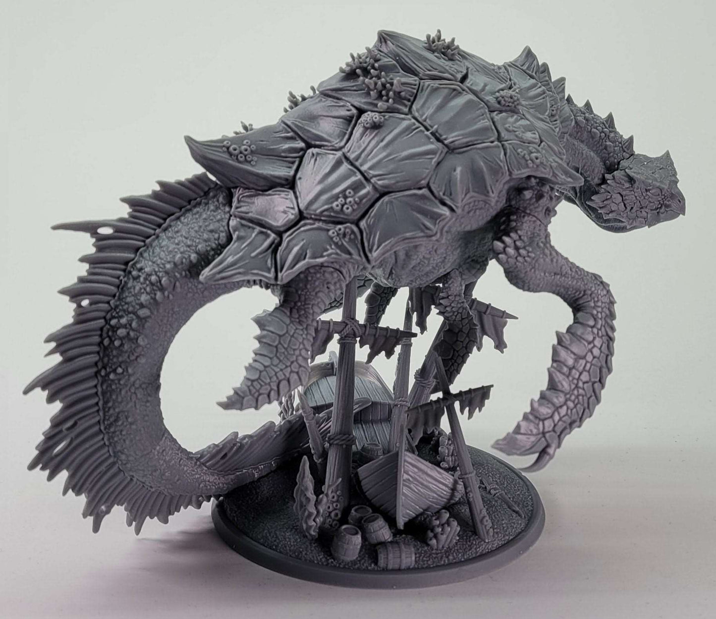 Dragon Turtle - Highly Detailed Resin 3D Printed Miniature