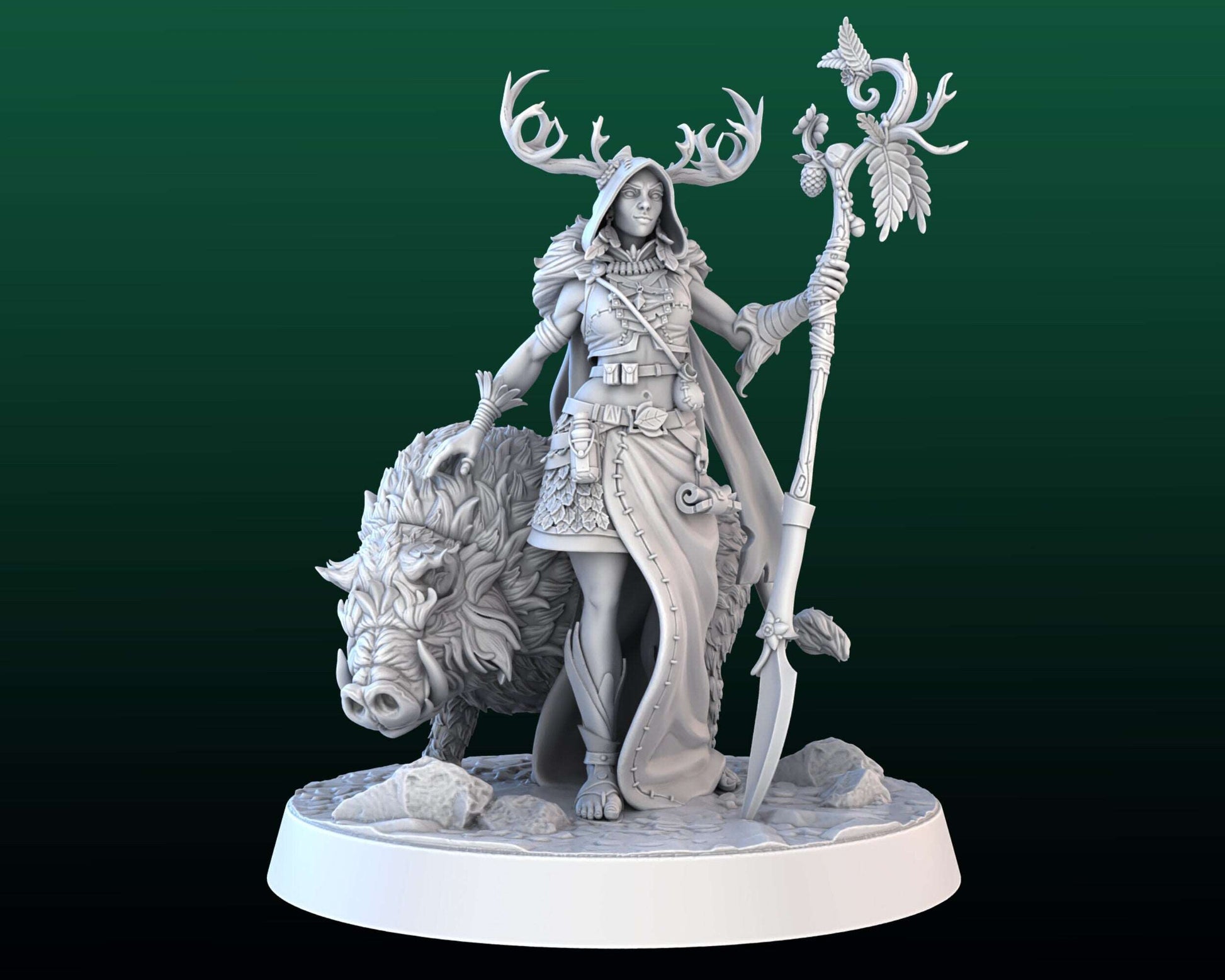 Forest Druid Miniatures - High Detail Resin 3D Printed Miniatures