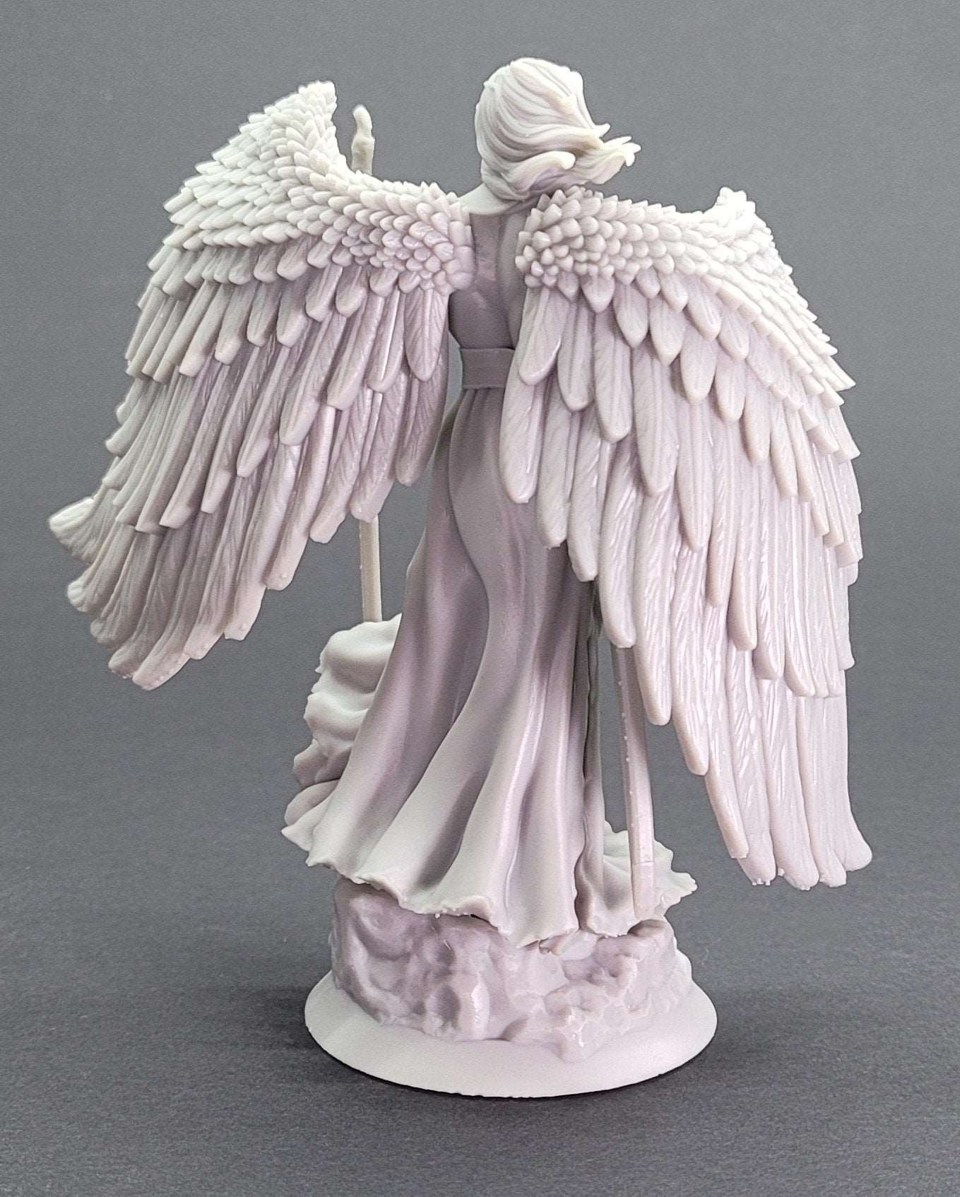 Fallen Angel - The Abyss Gazes Also - Highly Detailed Resin 3D Printed Miniature