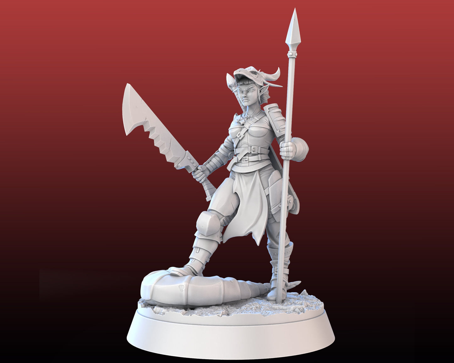 Dragon Hunter Set - High Detail Resin 3D Printed Miniatures and Props