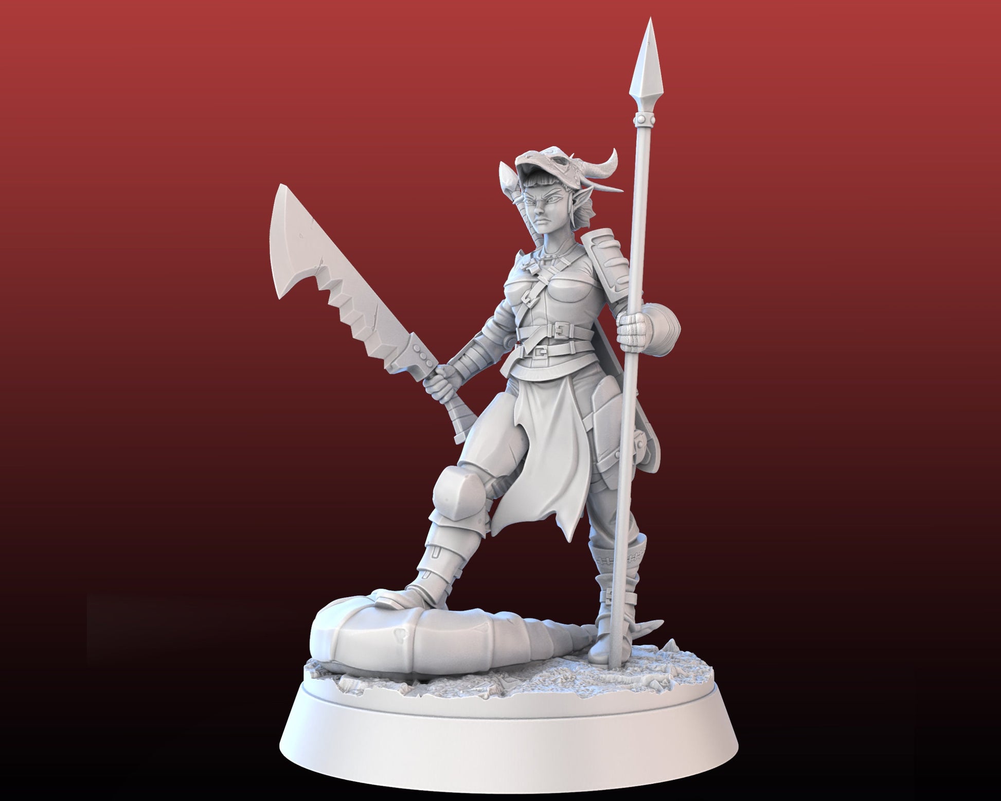 Dragon Hunter Set - High Detail Resin 3D Printed Miniatures and Props