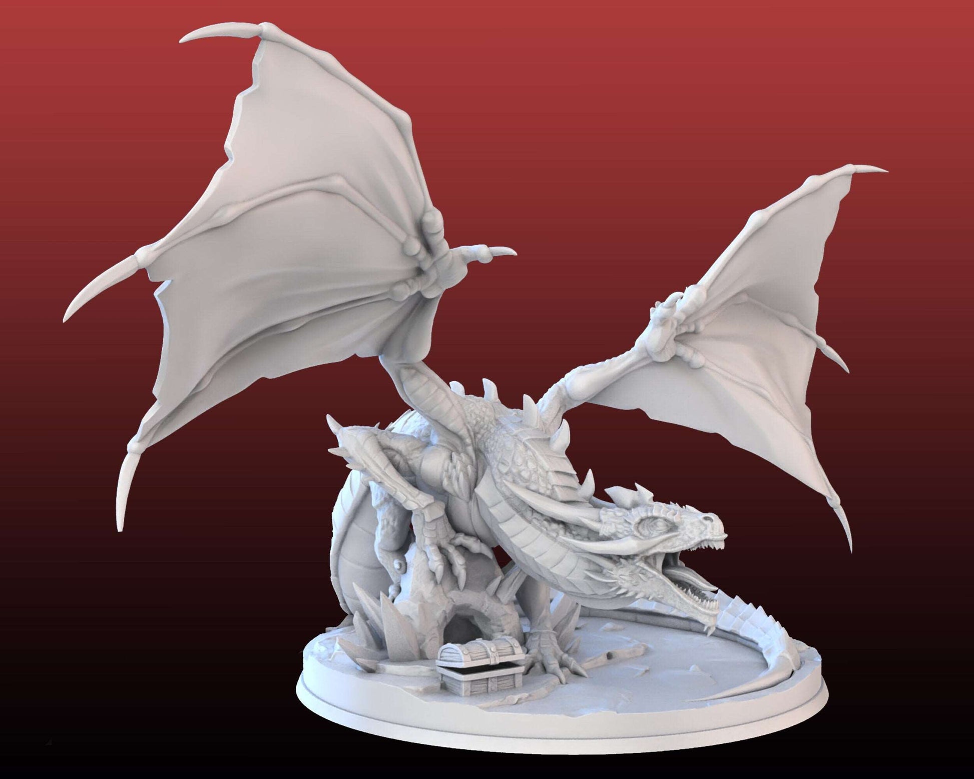 Dragon Hunter Set - High Detail Resin 3D Printed Miniatures and Props