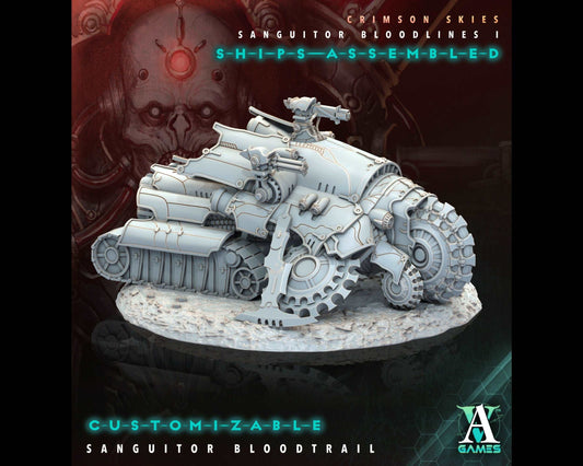 Customizable Sanguitor Bloodtrail - Crimson Skies - Highly Detailed Resin 8k 3D Printed Miniature