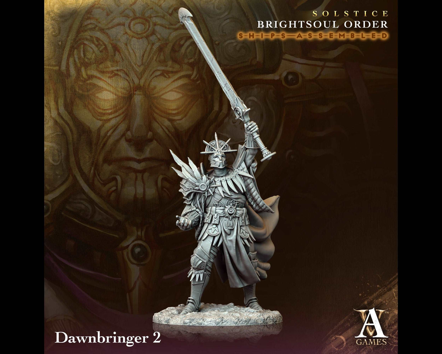 Dawnbringer 2 - Brightsoul Order - Highly Detailed Resin 8k 3D Printed Miniature