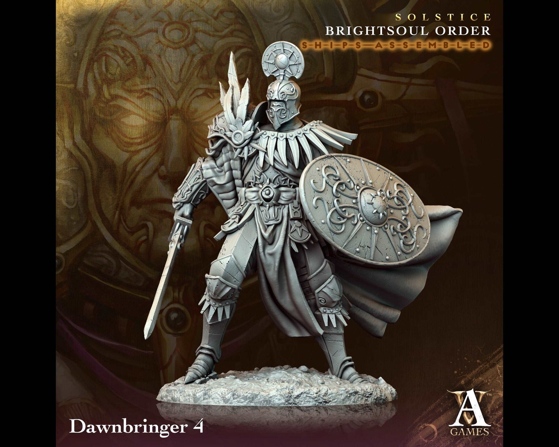 Dawnbringer 4 - Brightsoul Order - Highly Detailed Resin 8k 3D Printed Miniature