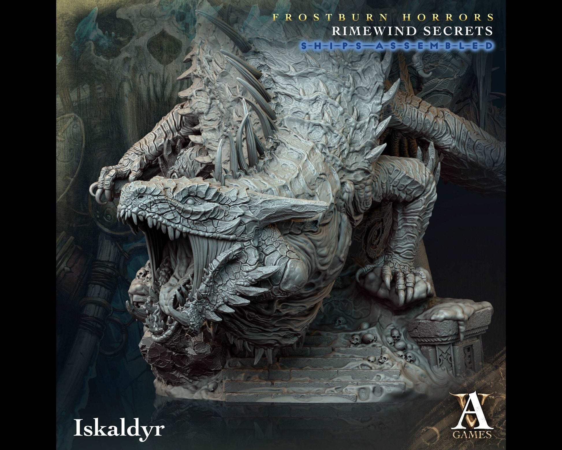 Iskaldyr - Rimewind Secrets - Highly Detailed Resin 8k 3D Printed Miniature