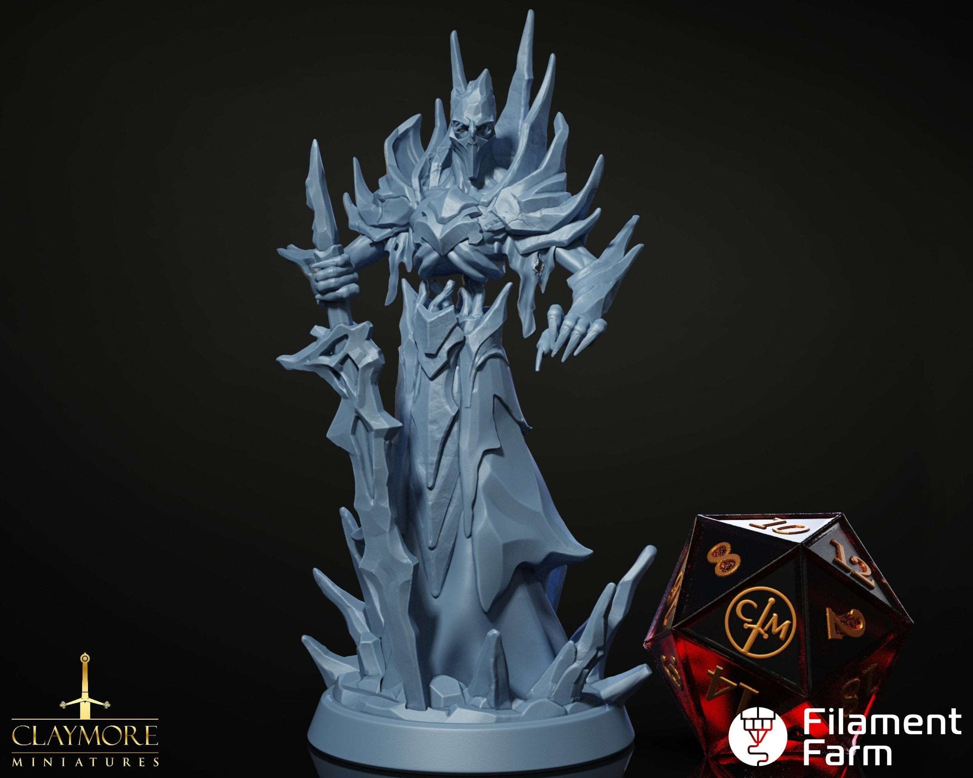 Hallorgarath - The Frostwind War - Highly Detailed Resin 8k 3D Printed Miniature