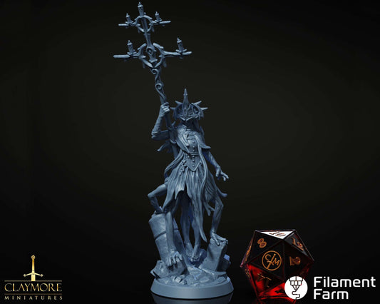 Mortis Umbra Priestess - Aftermath - Highly Detailed Resin 8k 3D Printed Miniature