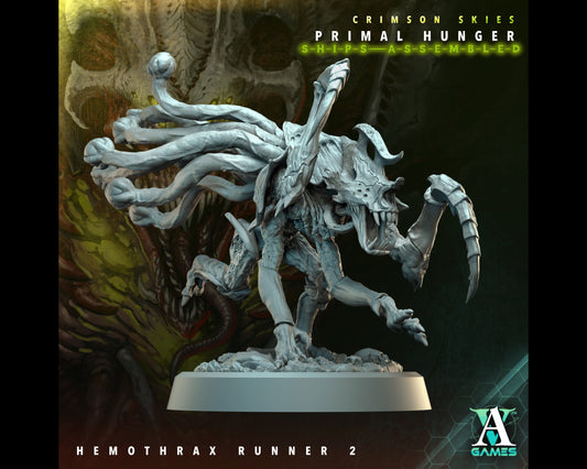 Hemothrax Runner 2 - Primal Hunger - Highly Detailed Resin 8k 3D Printed Miniature